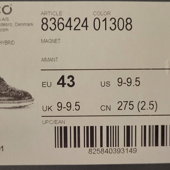 Ecco St 1 Hybrid,  size 43 , Magnet - Picture 3 of 6